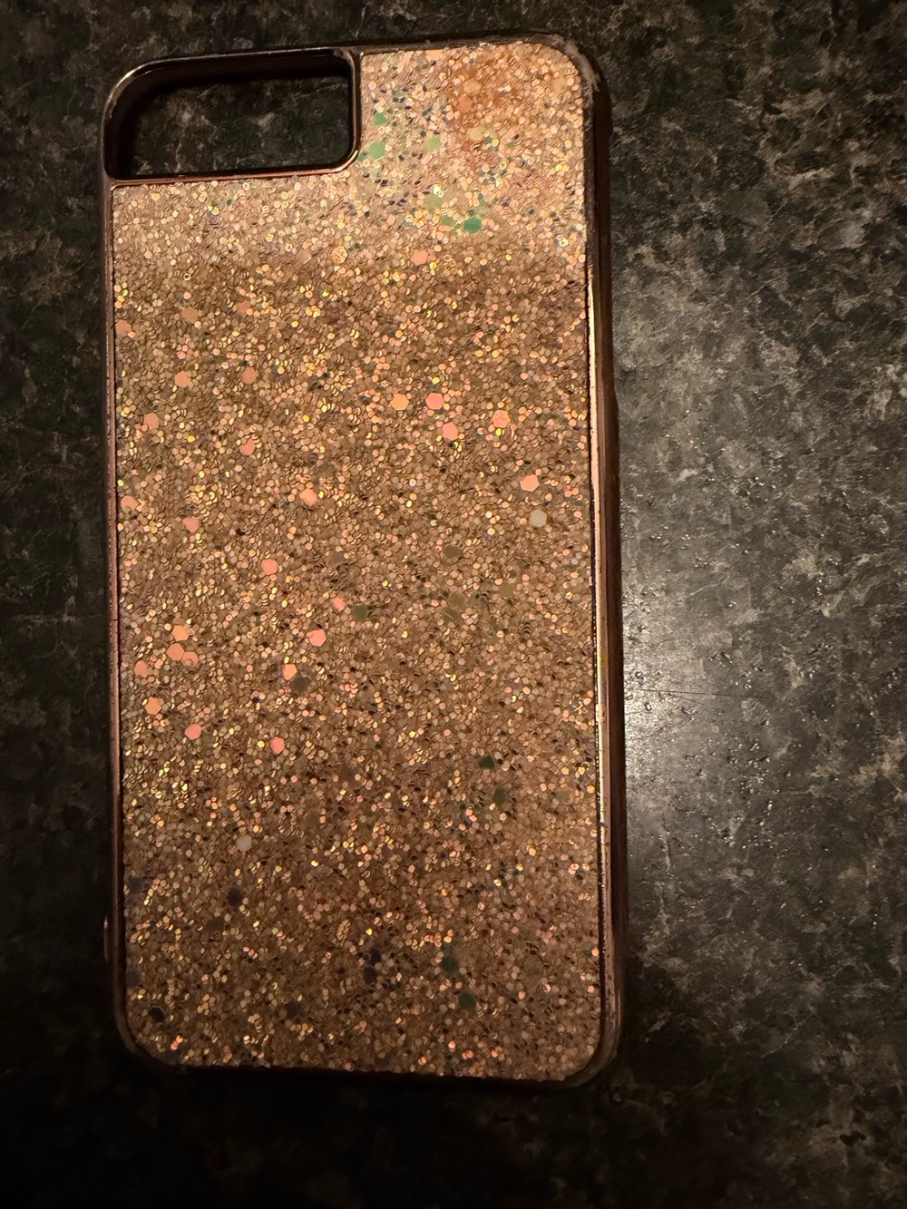 iPhone 8 Plus Glitter Rose Gold cover
